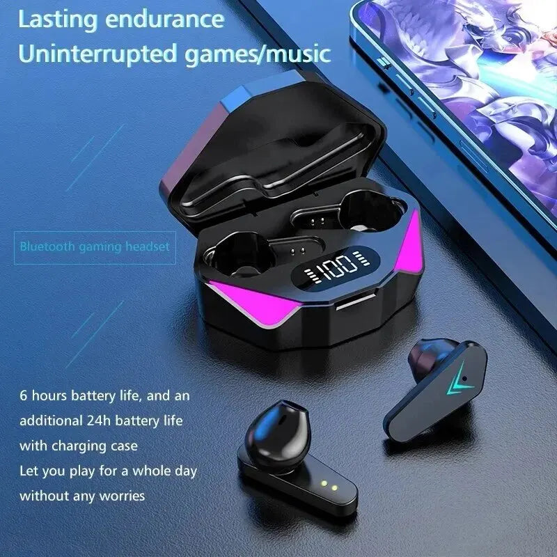 LED Display Gamer Earbuds